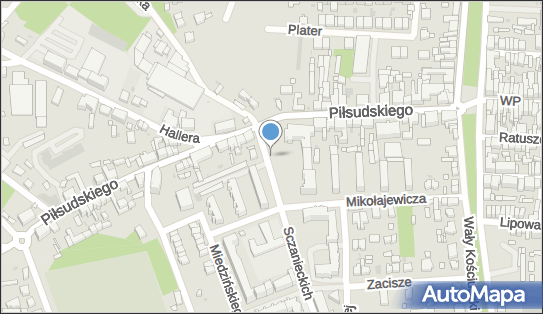 Przy urzędzie miasta, Mikołajewicza Stanisława 16, Rawicz 63-900 - Płatny-niestrzeżony - Parking