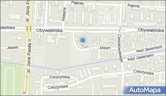 Parking Płatny-strzeżony, Jasień 13, Łódź - Płatny-strzeżony - Parking