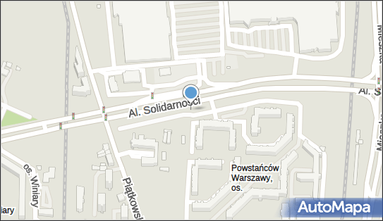 Parking Płatny-strzeżony, Aleje Solidarności, Poznań - Płatny-strzeżony - Parking