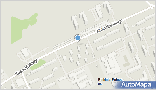 Parking Płatny-strzeżony, Kusocińskiego Janusza, Łódź 94-004, 94-054 - Płatny-strzeżony - Parking