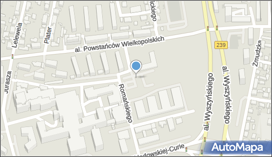 Parking Płatny-strzeżony, Romańskiego Bogdana, prof., Bydgoszcz od 85-090 do 85-176 - Płatny-strzeżony - Parking