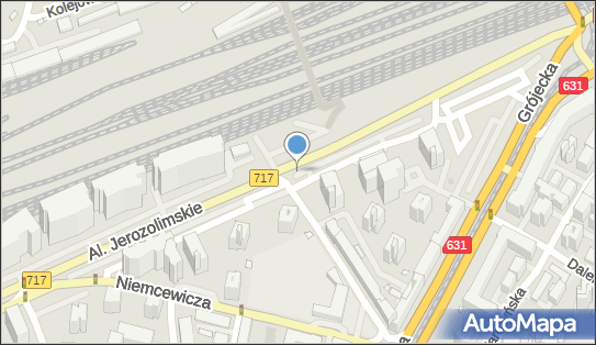 Parking Płatny-strzeżony, Aleje Jerozolimskie717, Warszawa 00-803, 00-807, 00-813, 02-001, 02-011, 02-017, 02-222, 02-303, 02-304, 02-305, 02-326, 02-342, 02-363 - Płatny-strzeżony - Parking