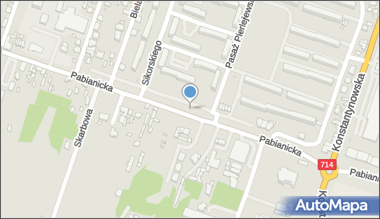 Parking Płatny-strzeżony, Pabianicka 81/83, Aleksandrów Łódzki 95-070 - Płatny-strzeżony - Parking