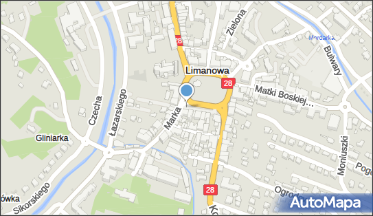 Parking Płatny-strzeżony, Rynek28 21, Limanowa 34-600 - Płatny-strzeżony - Parking