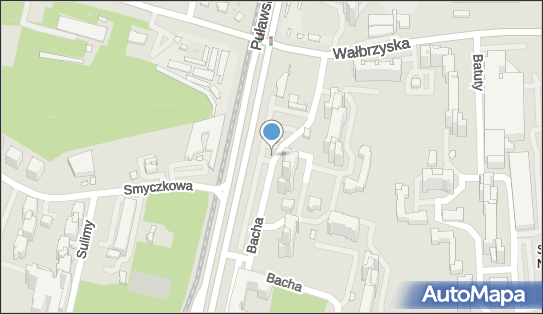 Parking Płatny-strzeżony, Bacha Jana Sebastiana, Warszawa 02-743 - Płatny-strzeżony - Parking