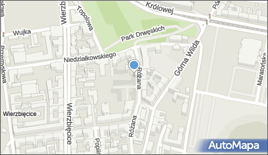 Parking Płatny-strzeżony, Różana 21, Poznań 61-577 - Płatny-strzeżony - Parking