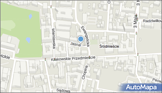 Parking Płatny-strzeżony, Jasna 1A, Lublin 20-077 - Płatny-strzeżony - Parking