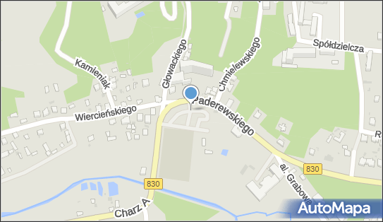 Parking Płatny-strzeżony, Ignacego Jana Paderewskiego, Nałęczów 24-150 - Płatny-strzeżony - Parking