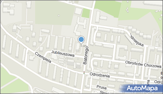 Parking Płatny-strzeżony, Stefana Batorego 48, Chorzów - Płatny-strzeżony - Parking