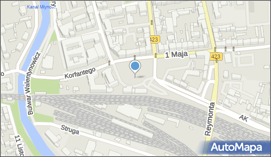 Parking Płatny-strzeżony, Krakowska 48, Opole 45-075 - Płatny-strzeżony - Parking