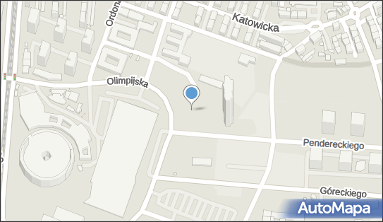 Parking Płatny-strzeżony, Olimpijska 9, Katowice - Płatny-strzeżony - Parking