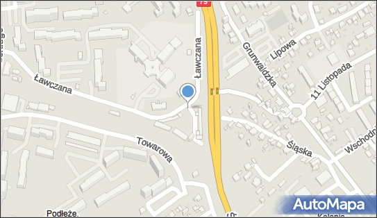 Parking Płatny-strzeżony, Ławczana 10, Jaworzno 43-600 - Płatny-strzeżony - Parking