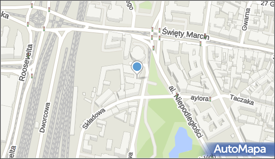 Parking Płatny-strzeżony, Towarowa 55, Poznań 61-896 - Płatny-strzeżony - Parking