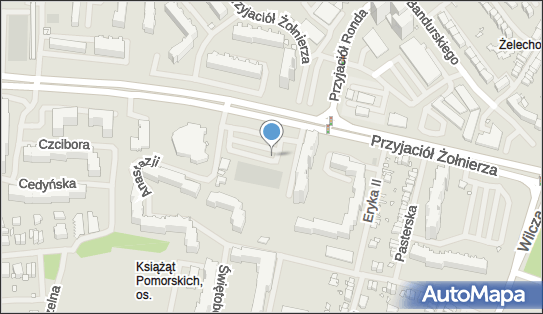Parking Płatny-strzeżony, Przyjaciół Żołnierza 39, Szczecin 71-670 - Płatny-strzeżony - Parking