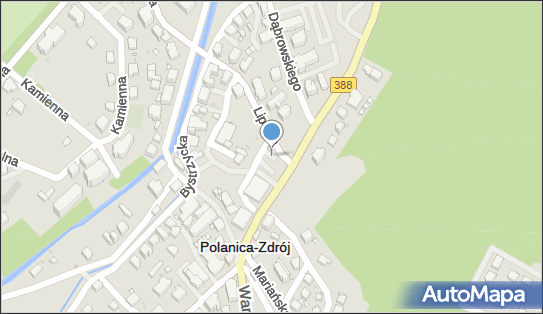 Parking Płatny-strzeżony, Lipowa, Polanica-Zdrój 57-320 - Płatny-strzeżony - Parking