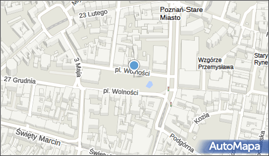 Plac Wolności, Plac Wolności 20, Poznań 61-739 - Płatny-strzeżony - Parking