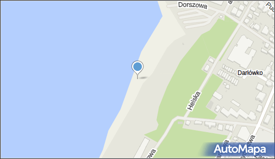 mapa darlówko zachodnie Darłówko Zachodnie, Plażowa, Darłowo 76 153   Plaża