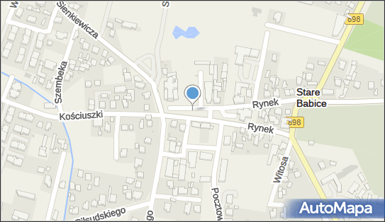 Jan Paweł II, Rynek /na głazie, Stare Babice - Pomnik, Obelisk, Tablica pamiątkowa