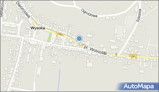 Powstańców Wielkopolskich 1919 r., DW 190, Plac Wolności, Wysoka - Pomnik, Obelisk, Tablica pamiątkowa