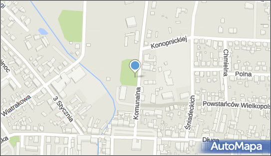 W tym miejscu znajdował się niemiecki kościół ewangelicki 64-300 - Pomnik, Obelisk, Tablica pamiątkowa