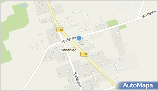 Ośrodek Zdrowia, DW 818, Kodeniec, Kodeniec - Przychodnia