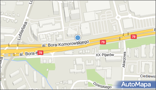 Radiowóz z kamerą, Aleja gen. Tadeusza Bora-Komorowskiego, Kraków - Radiowóz z kamerą