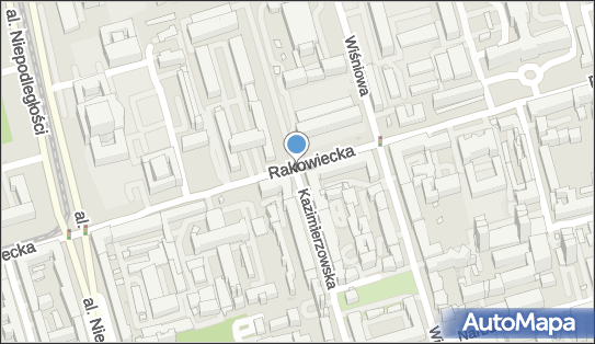 Kontr pas - koniec, Rakowiecka 33, Warszawa 02-519 - Rowery - Trasa, Ścieżka