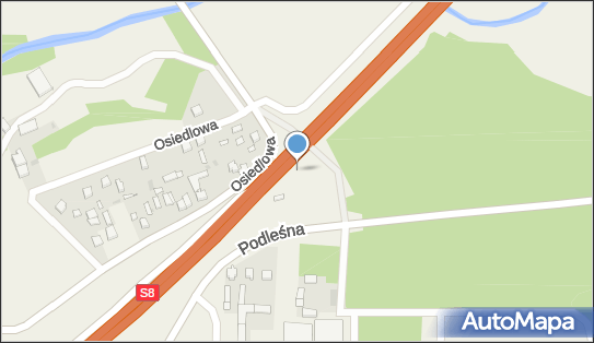 Pod trasą K8, OsiedlowaS8E67, Kolonia Zawada 97-200 - Rowery - Trasa, Ścieżka