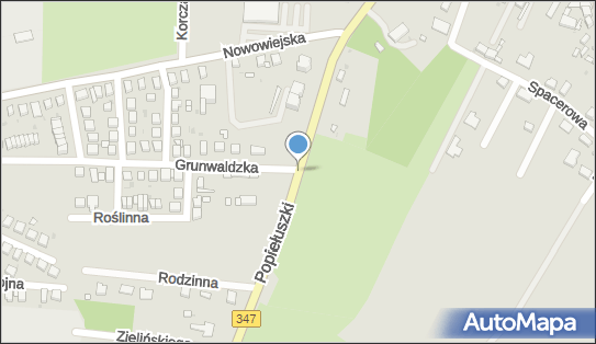 Trasa Ścieżka Rowerowa, DW 347, Grunwaldzka, Kąty Wrocławskie - Rowery - Trasa, Ścieżka