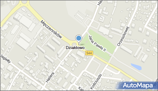 Trasa, Ścieżka Rowery, DW 544, Męczenników, Działdowo - Rowery - Trasa, Ścieżka