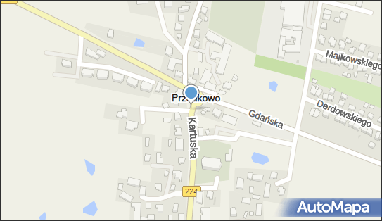Trasa, Ścieżka Rowery, DW 224, Przodkowo - Rowery - Trasa, Ścieżka