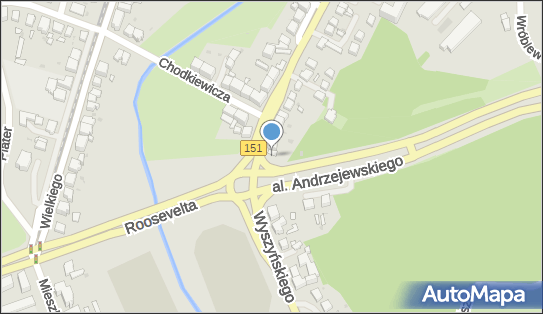 Trasa, Ścieżka Rowery, Aleja Andrzejewskiego Witolda, ks. - Rowery - Trasa, Ścieżka