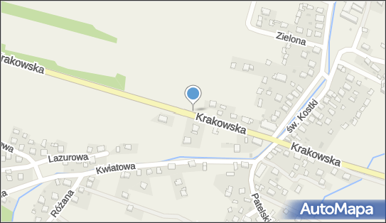 2.0 km, Krakowska780 11, Kwaczała 32-566 - Ryzyko kolizji ze zwierzętami