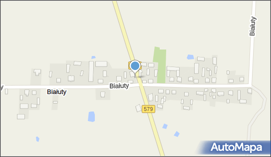 Skrzynka pocztowa, DW 579, Białuty - Skrzynka pocztowa