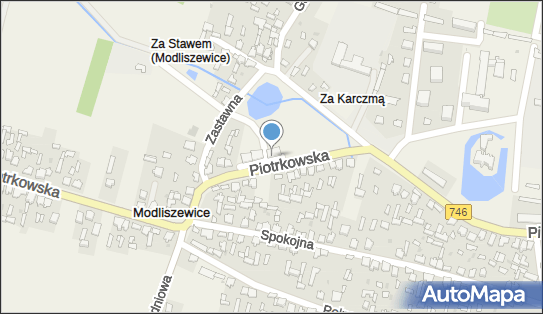 Skrzynka pocztowa, Piotrkowska 34, Modliszewice - Skrzynka pocztowa