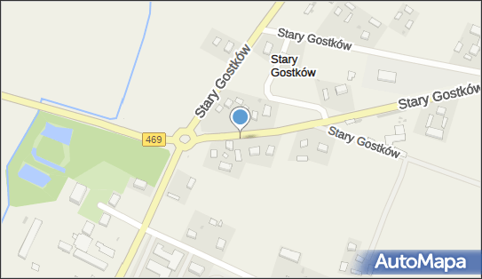 Skrzynka pocztowa, DW 469, Stary Gostków - Skrzynka pocztowa