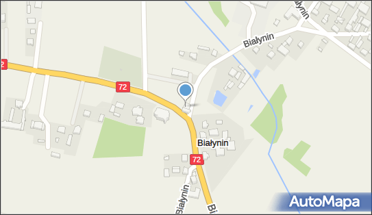 Skrzynka pocztowa, DK 72, Białynin - Skrzynka pocztowa