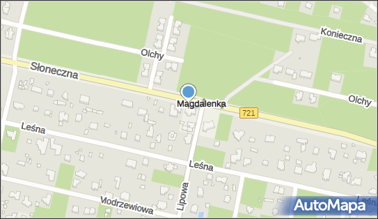 Skrzynka pocztowa, DW 721, Słoneczna, Magdalenka - Skrzynka pocztowa