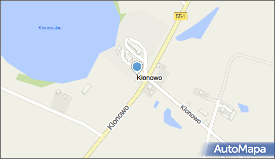 Skrzynka pocztowa, DW 554, Klonowo - Skrzynka pocztowa