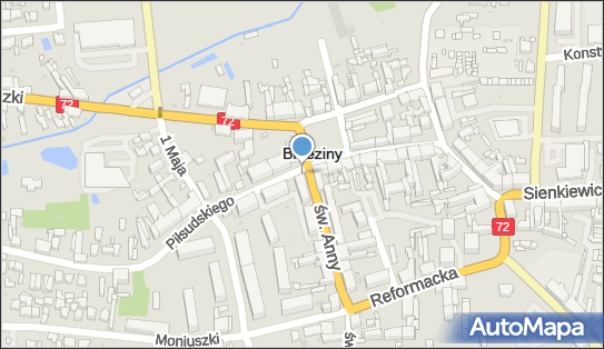 Skrzynka pocztowa, św. Anny72 1, Brzeziny 95-060 - Skrzynka pocztowa