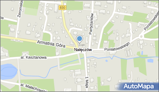 Skrzynka pocztowa, DW 826, Kolejowa, Nałęczów - Skrzynka pocztowa