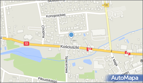 Skrzynka pocztowa, gen. Tadeusza Kościuszki 28, Brzeziny - Skrzynka pocztowa