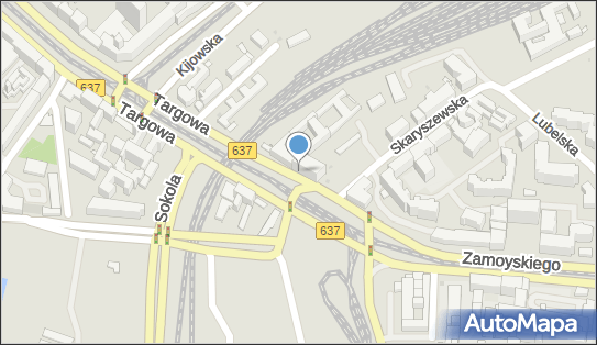 Skrzynka pocztowa, DW 637, Targowa, Warszawa - Skrzynka pocztowa