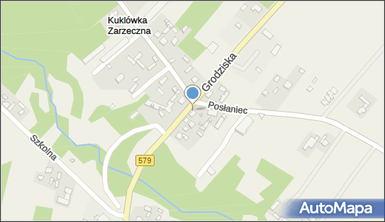 Skrzynka pocztowa, DW 579, Kuklówka Zarzeczna - Skrzynka pocztowa