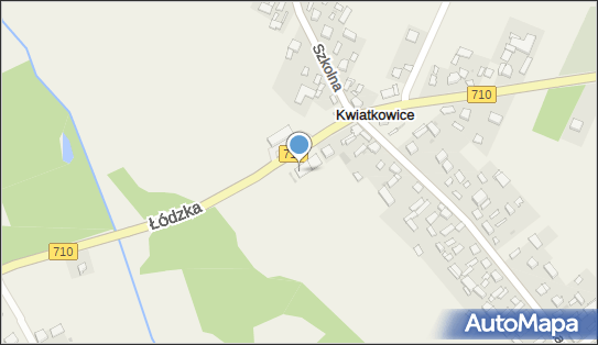 Skrzynka pocztowa, DW 710, Łódzka 4, Kwiatkowice 98-105 - Skrzynka pocztowa
