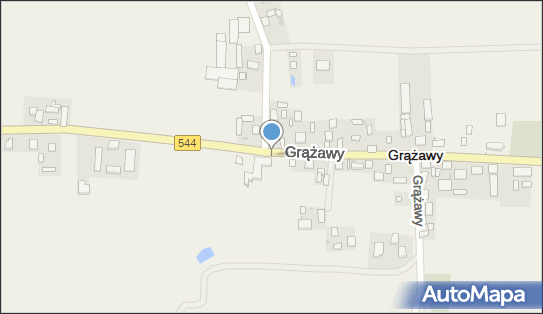 Skrzynka pocztowa, DW 544, Grążawy - Skrzynka pocztowa
