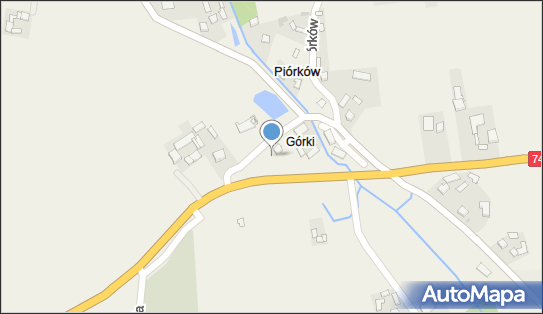 Skrzynka pocztowa, DK 74, Piórków - Skrzynka pocztowa