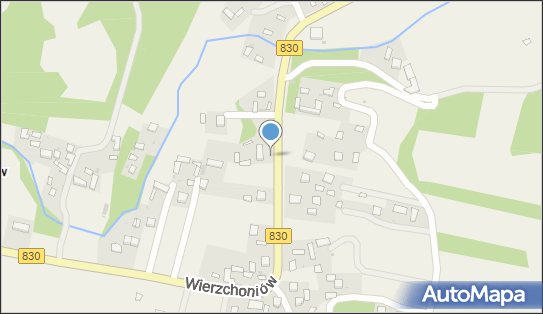 Skrzynka pocztowa, DW 830, Wierzchoniów - Skrzynka pocztowa