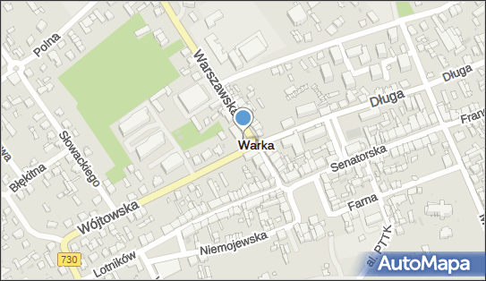 Skrzynka pocztowa, DW 730 x DW 731, Warszawska, Warka - Skrzynka pocztowa