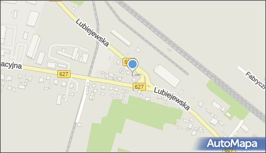 Skrzynka pocztowa, DW 627, Stacyjna, Stare Lubiejewo - Skrzynka pocztowa